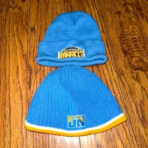 Denver Nuggets Vintage Knit Beanie Hat Winter Cap Toque Blue Lot NBA Adidas